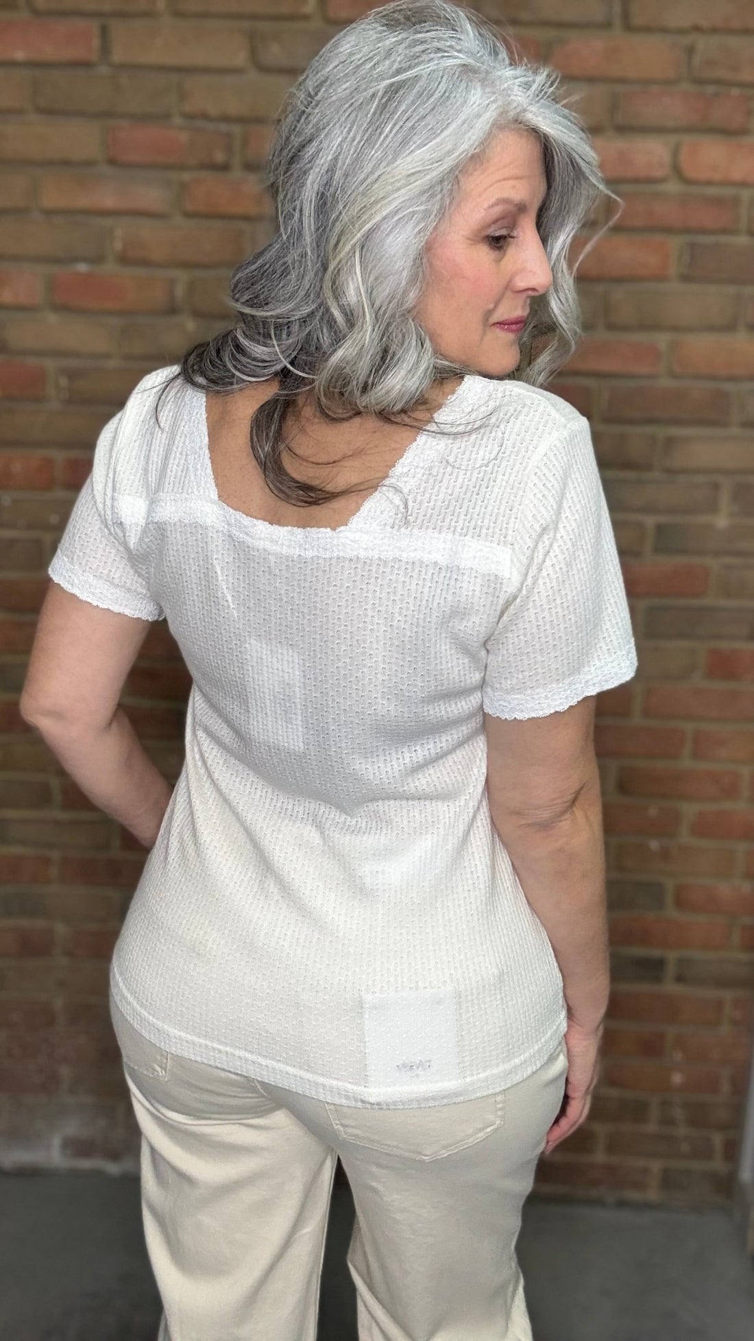 V - Neck Basic Top - Vintage Vault Boutique