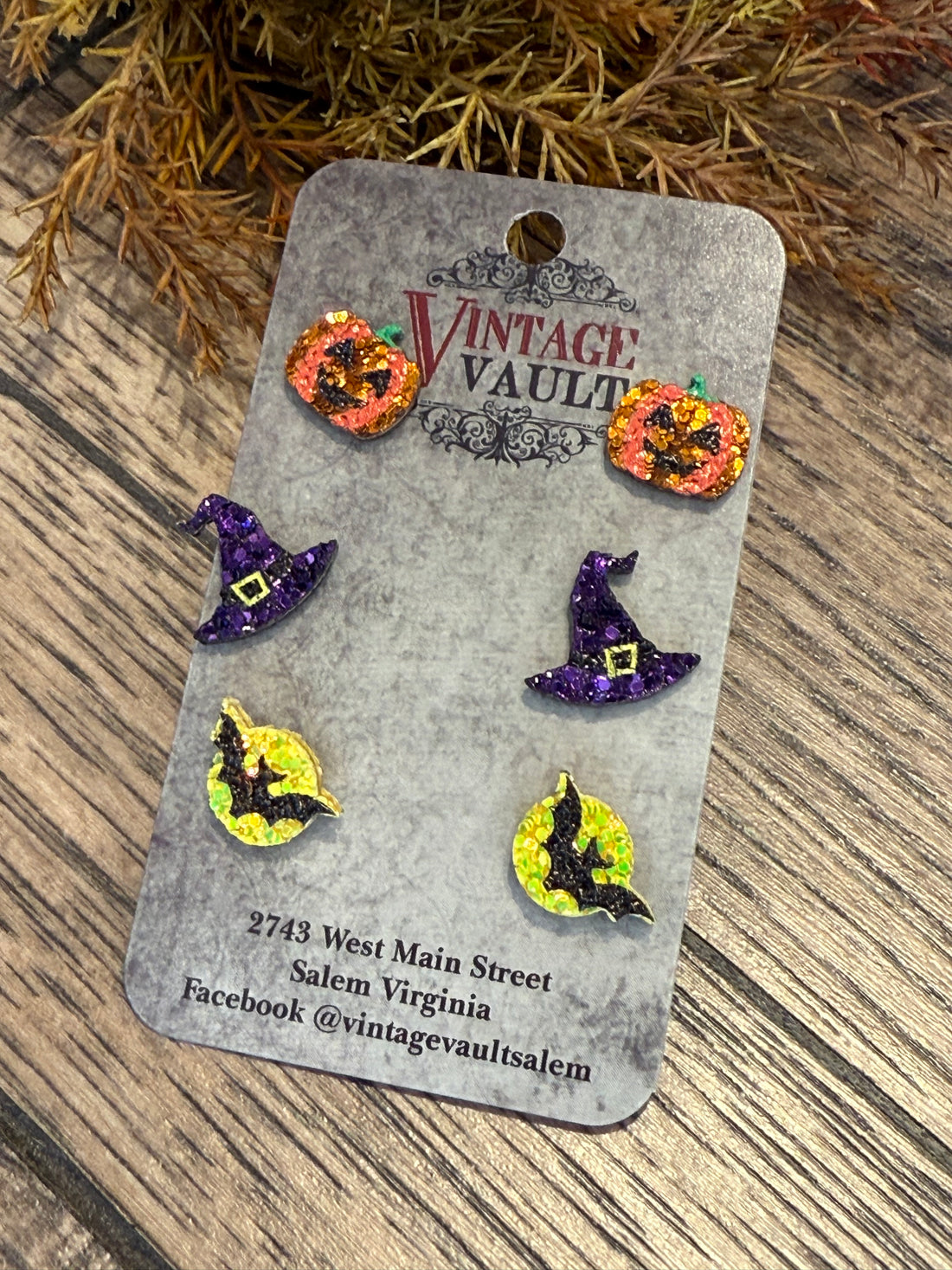 Bat/Witch Hat/Pumpkin Earrings
