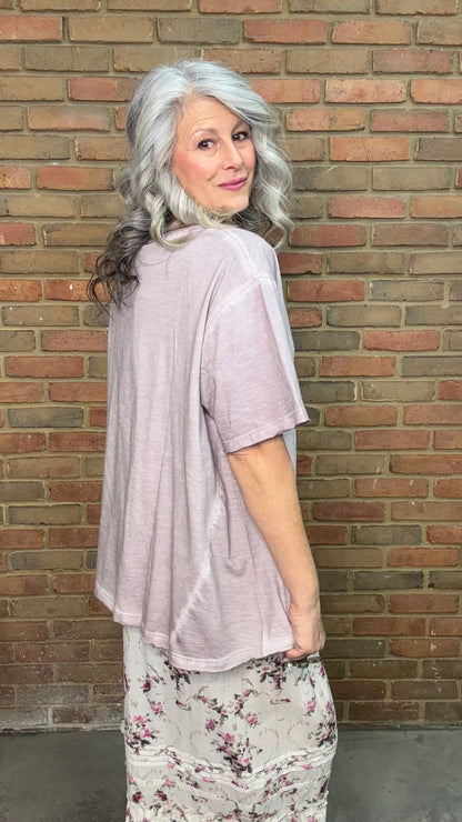 Solid Distressed T-Shirt