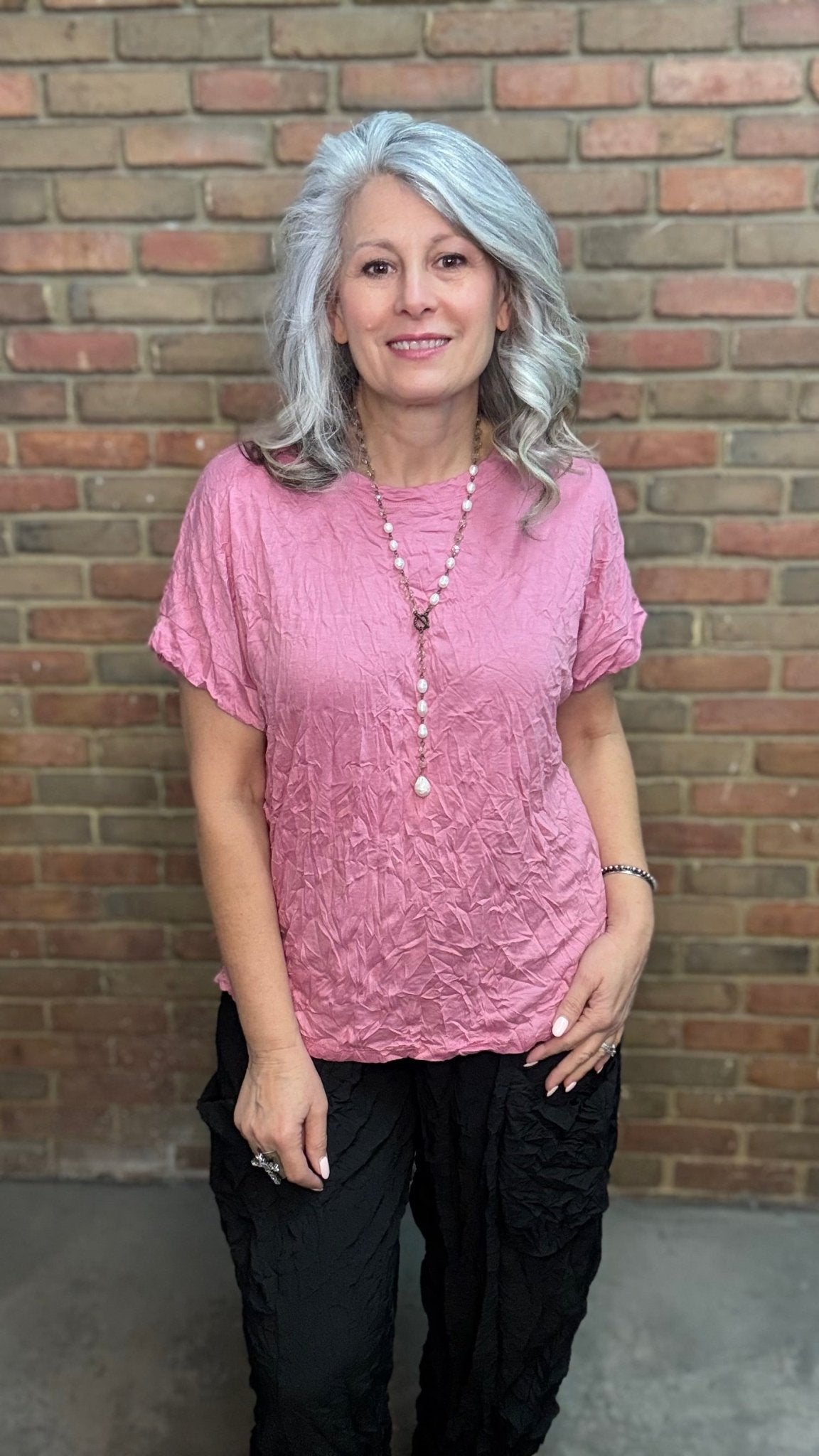 Rose Dolman Sleeve Top - Vintage Vault Boutique