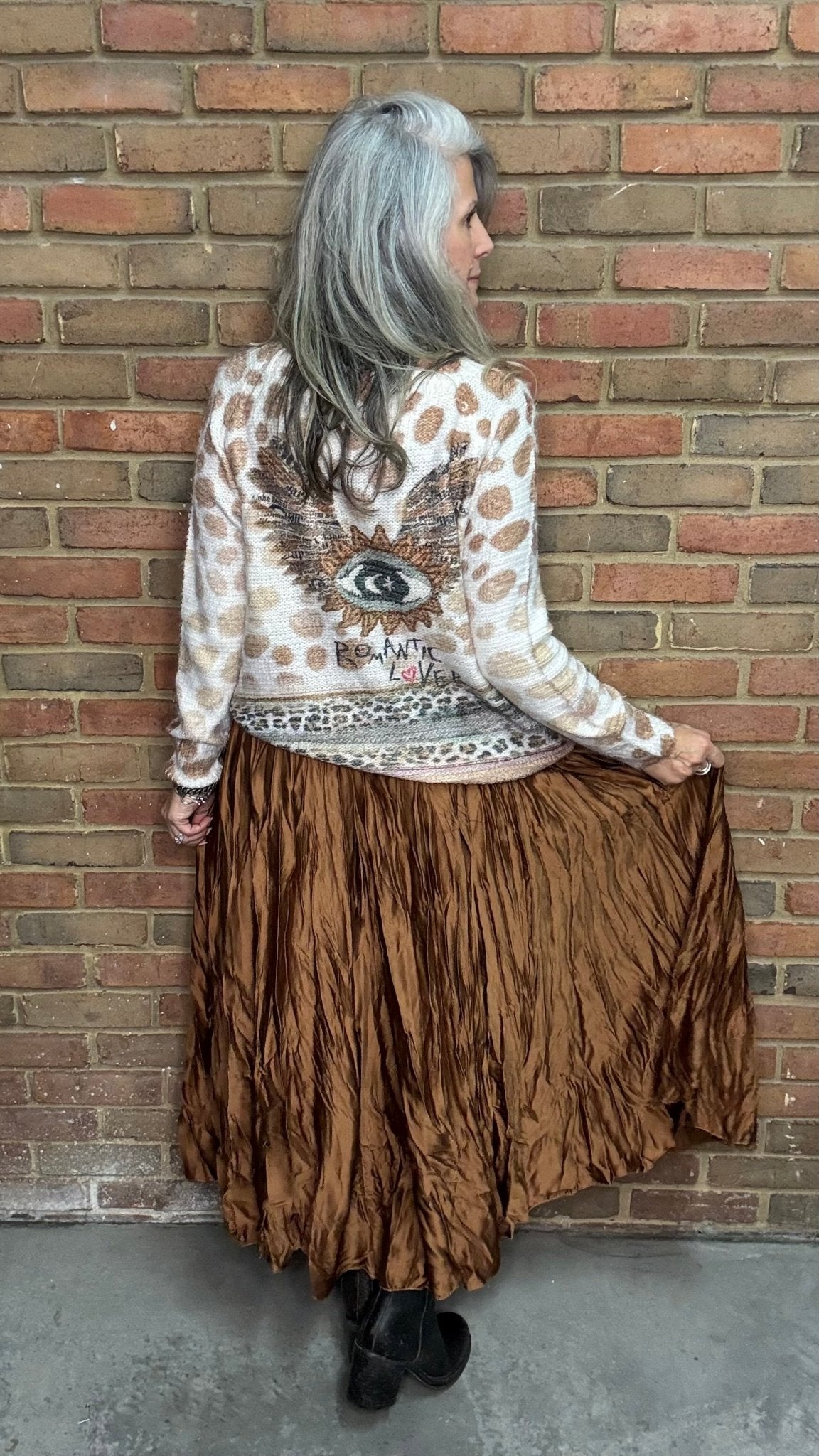 Crushed Skirt - Vintage Vault Boutique