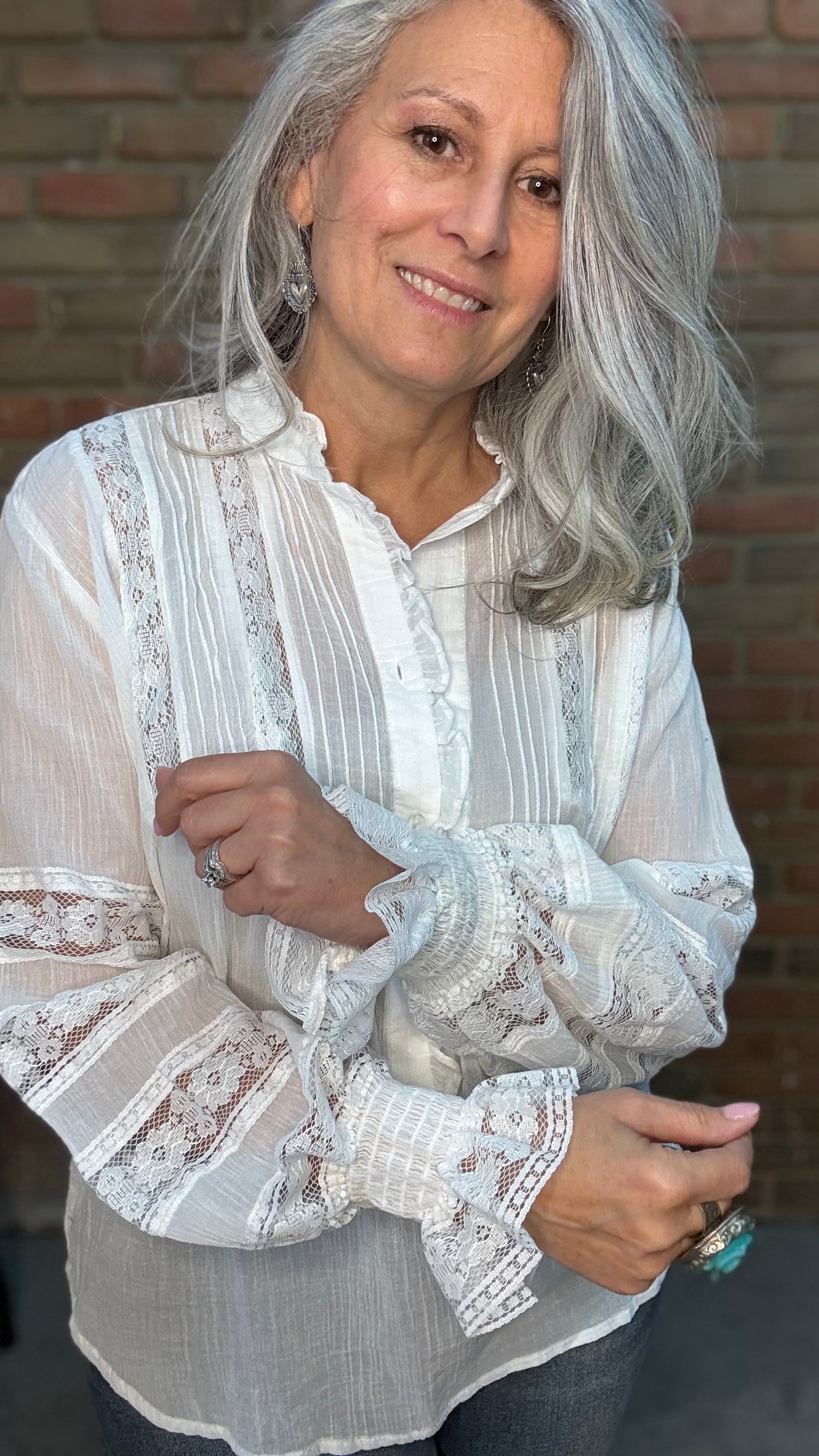 White Lace Blouse