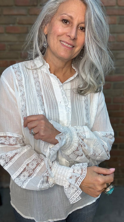 White Lace Blouse