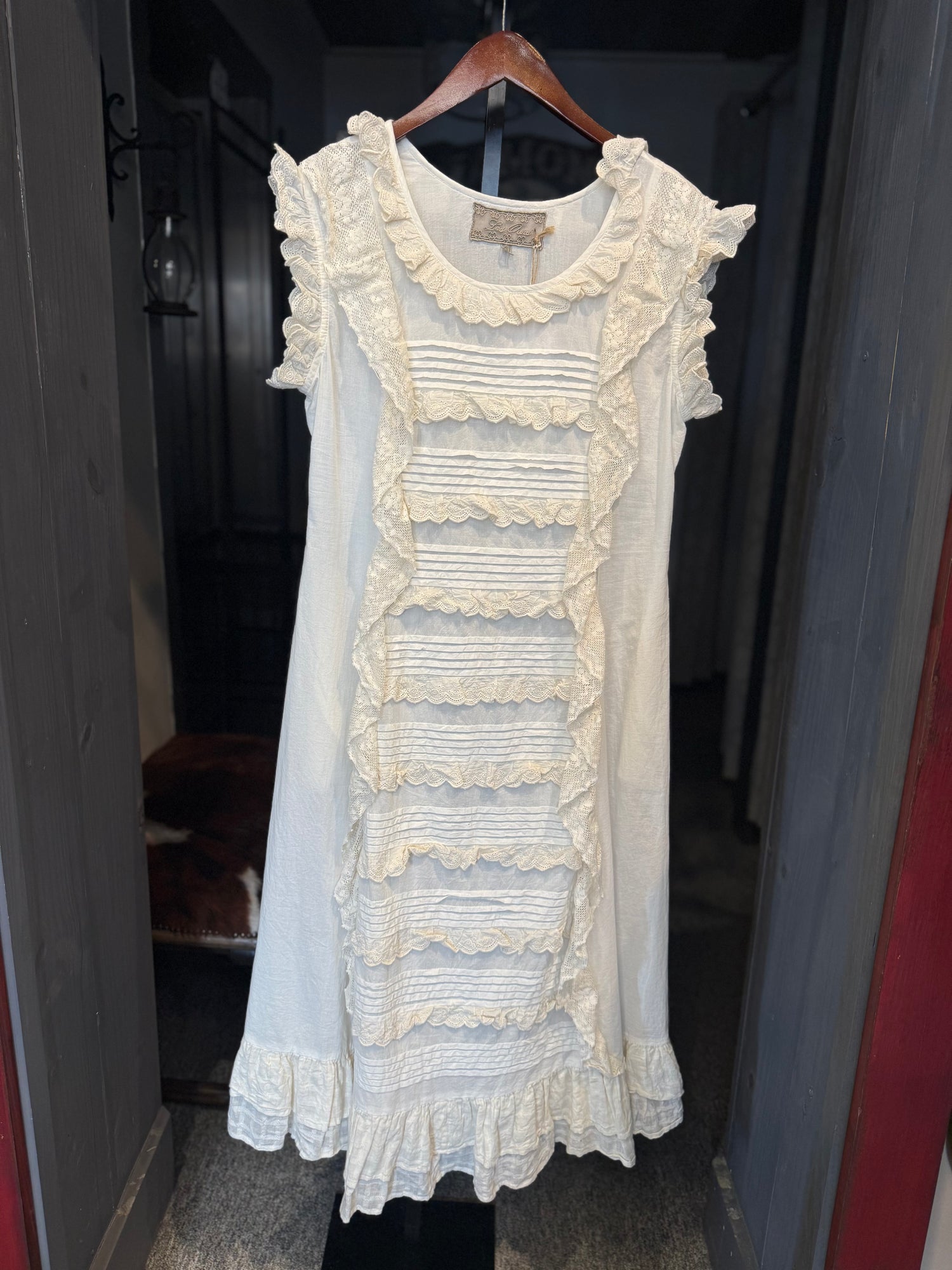 ANCOLIE - ECRU DRESS