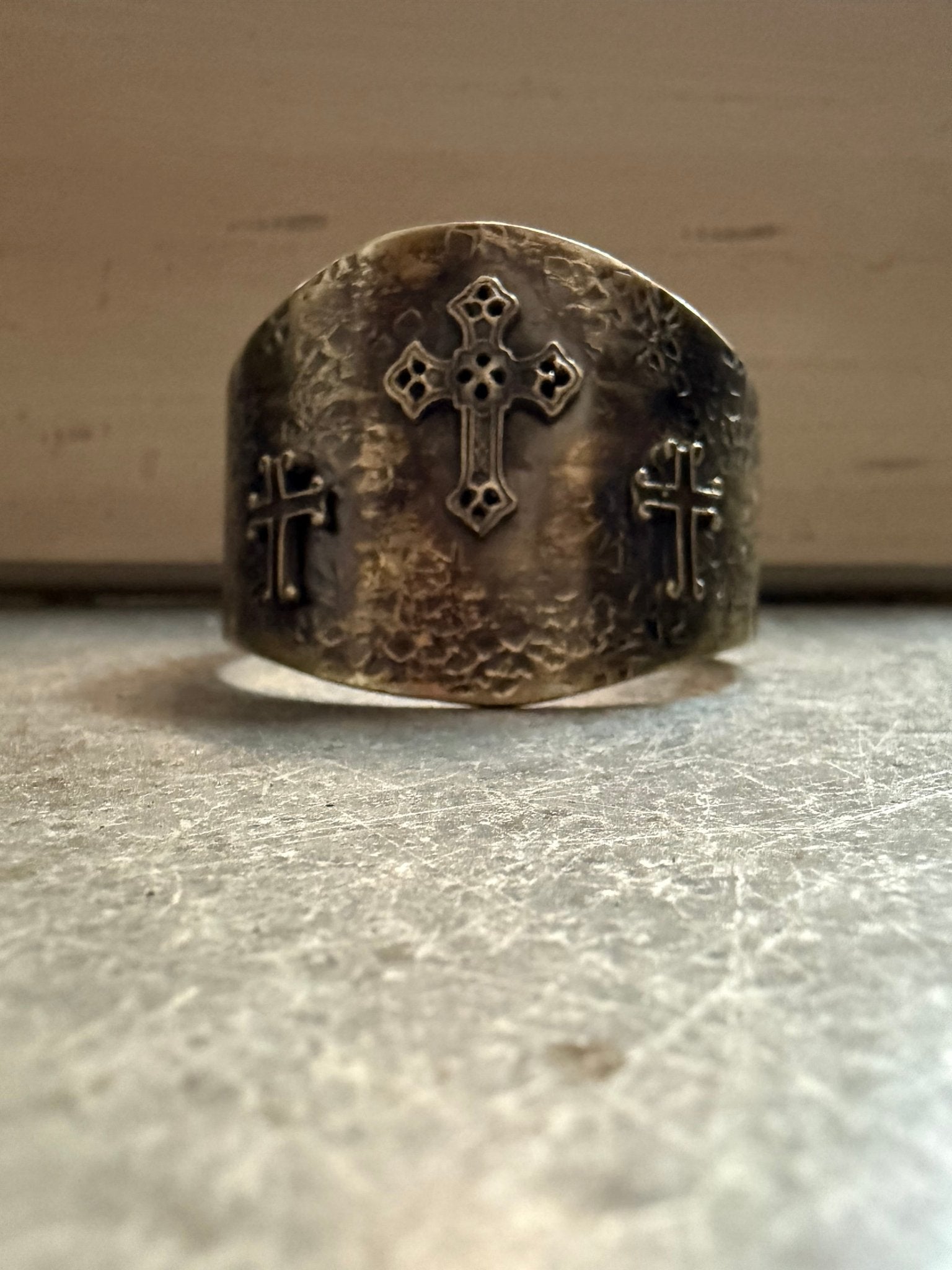 Triple Cross Metal Bracelet - Vintage Vault Boutique