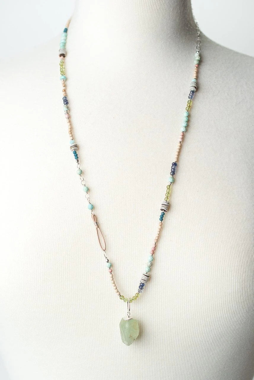 Fresh Air Beaded Statement Necklace N03 - Vintage Vault Boutique