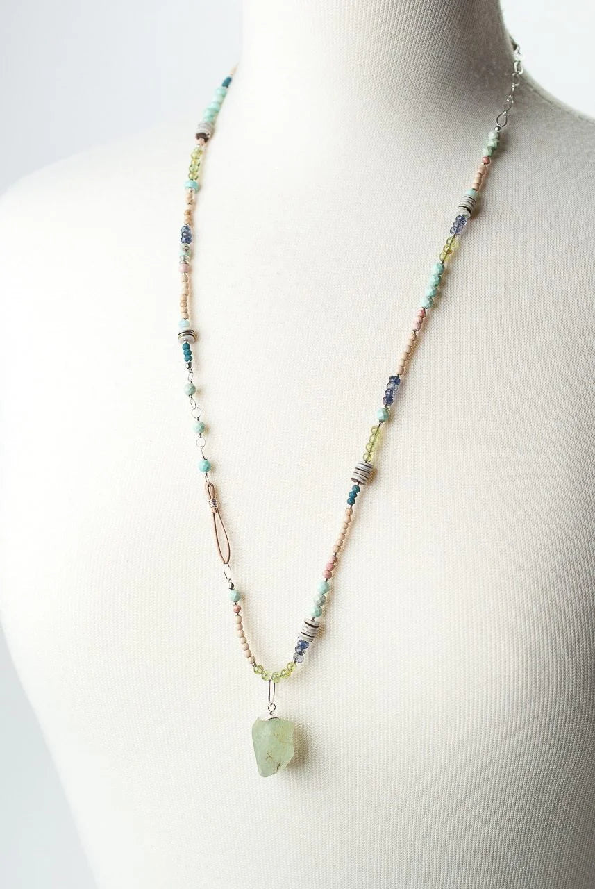 Fresh Air Beaded Statement Necklace N03 - Vintage Vault Boutique