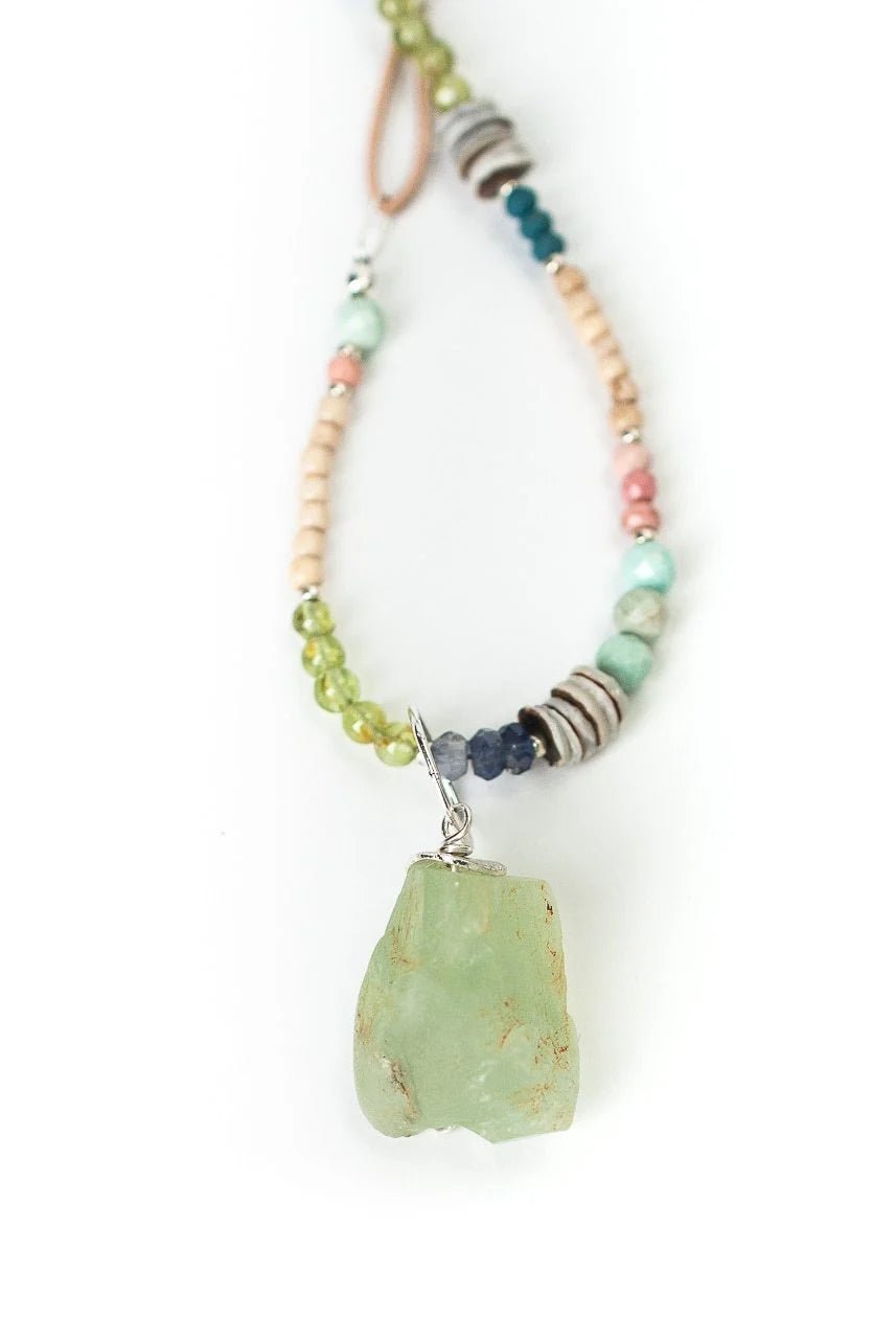 Fresh Air Beaded Statement Necklace N03 - Vintage Vault Boutique