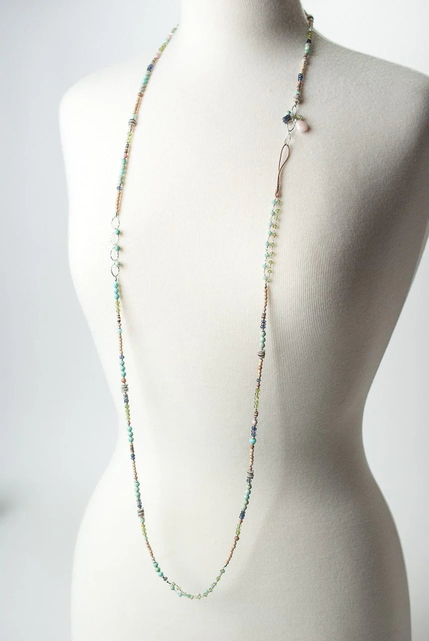 Fresh Air Long Beaded Layering Necklace N04