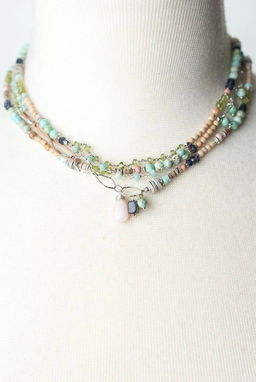 Fresh Air Long Beaded Layering Necklace N04 - Vintage Vault Boutique