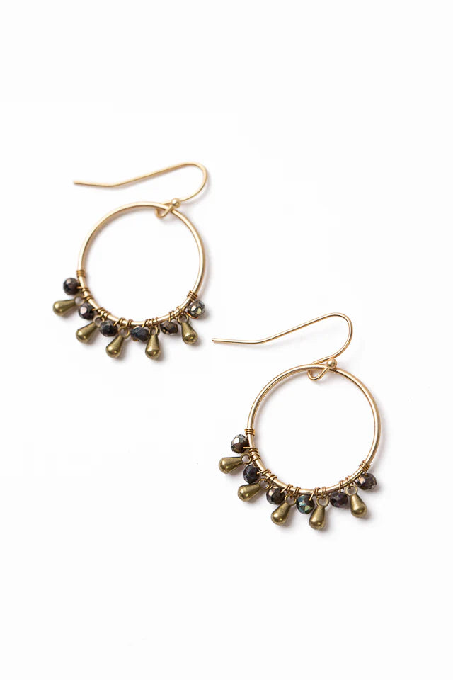 Fireside Hoop Earrings E042