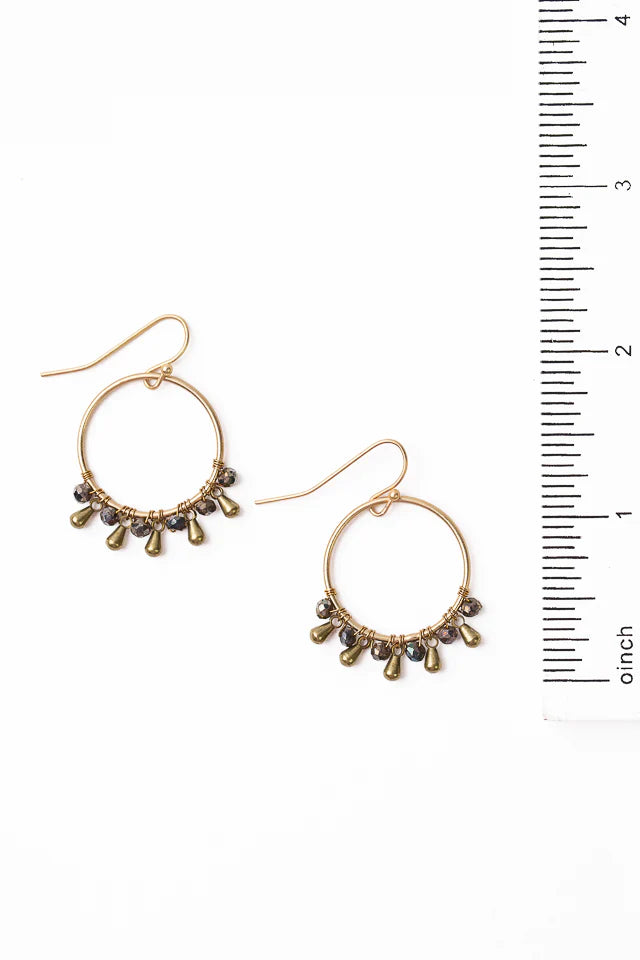 Fireside Hoop Earrings E042