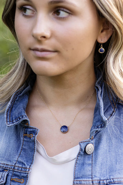 Favorites Lapis Simple Necklace N017