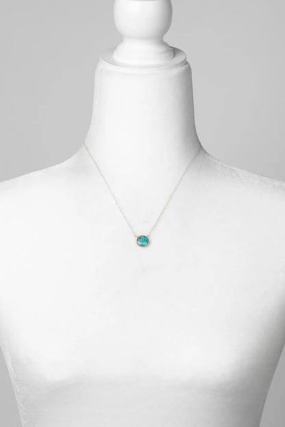 Favorites Turquoise Simple Necklace N031S - Vintage Vault Boutique