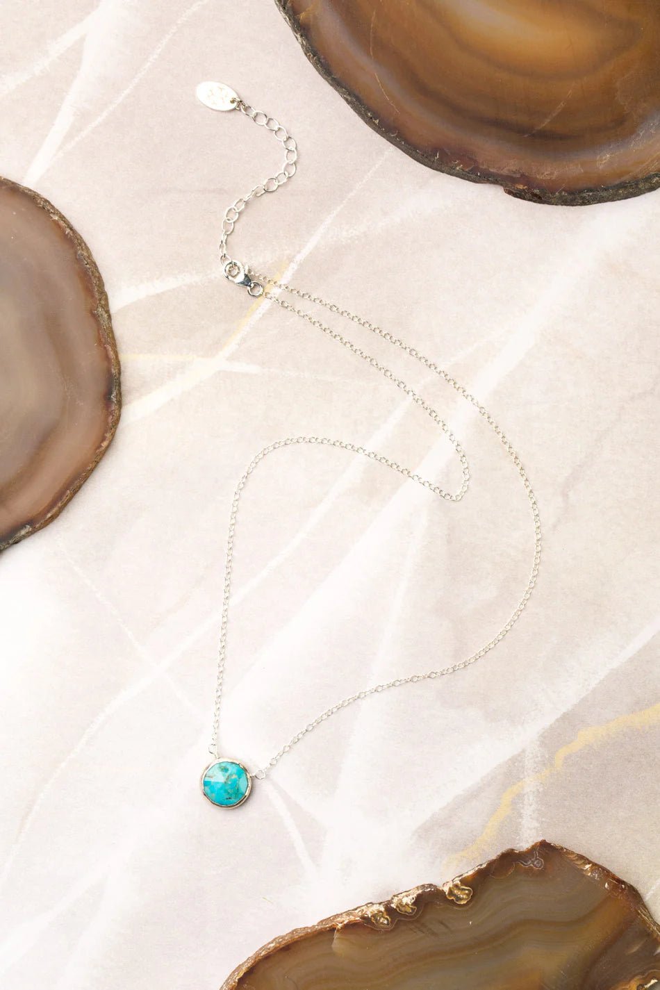 Favorites Turquoise Simple Necklace N031S - Vintage Vault Boutique