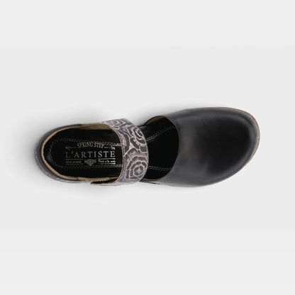Gloss-Pansy Clog Black - Vintage Vault Boutique