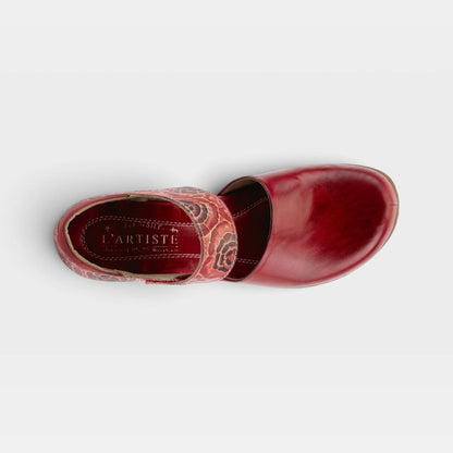Gloss-Pansy Clog Red - Vintage Vault Boutique