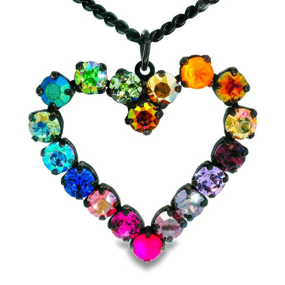 Mini Heart POP Necklace Watermelon - Vintage Vault Boutique