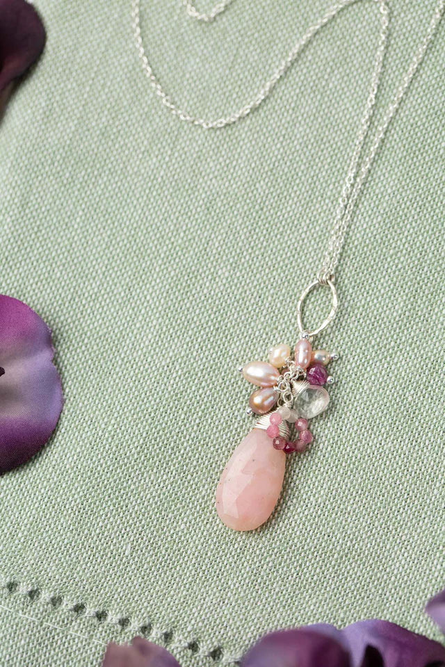 Orchid Cluster Necklace N003