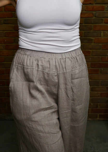 Linen Genie Pant - Grey