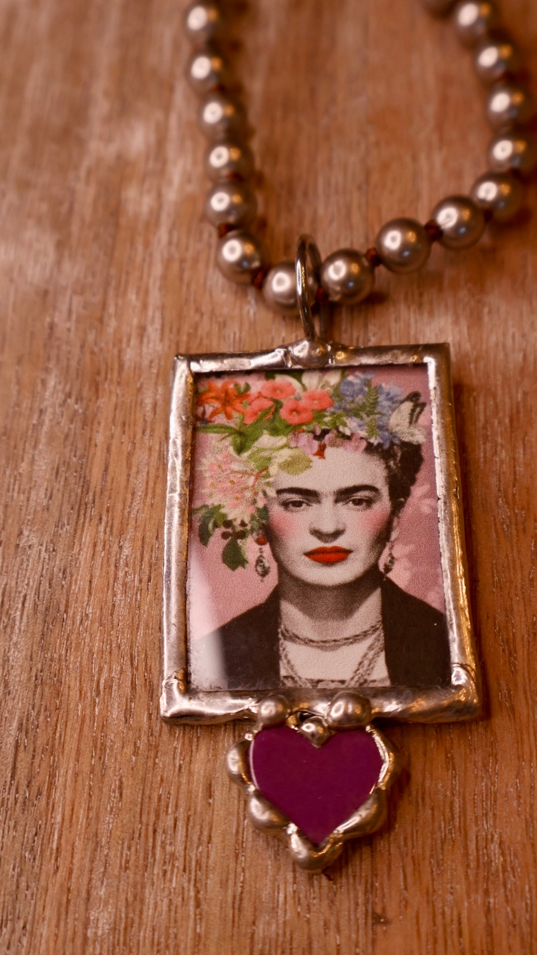 Frida with Heart Necklace