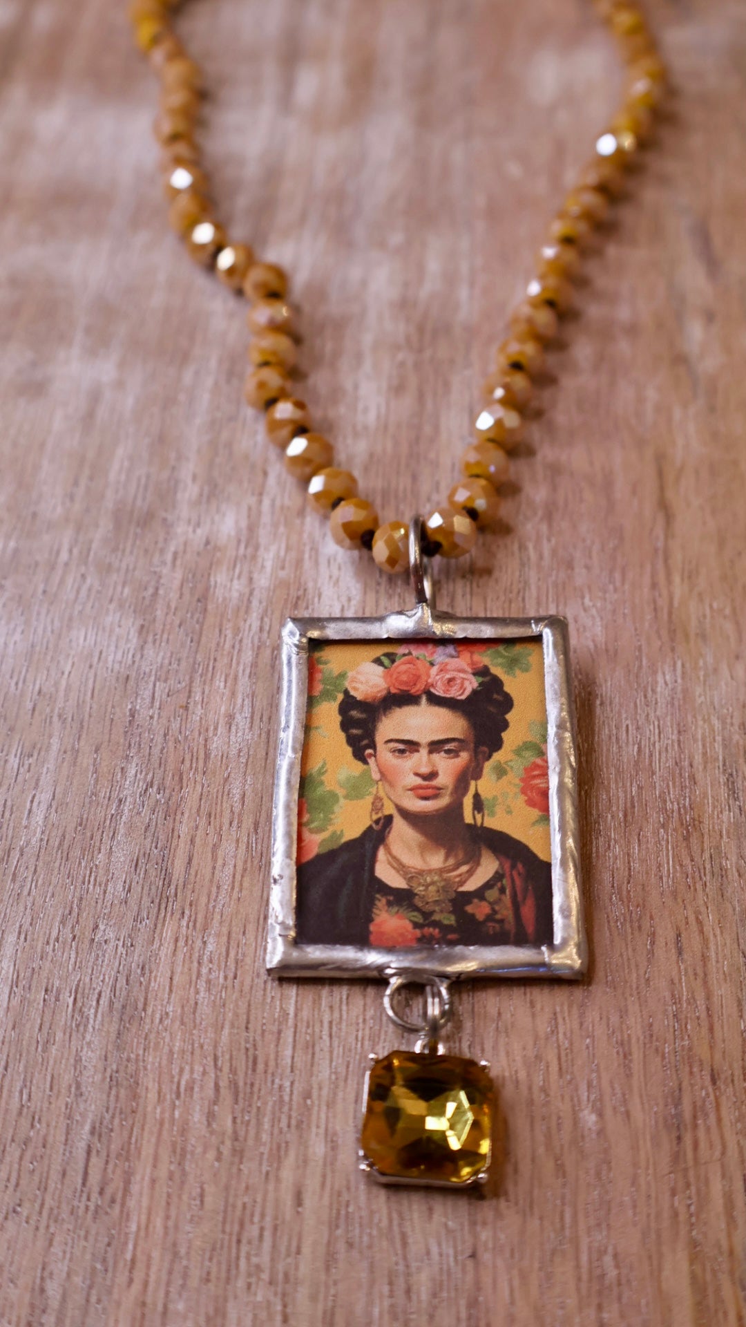 Frida with Crystal Necklace