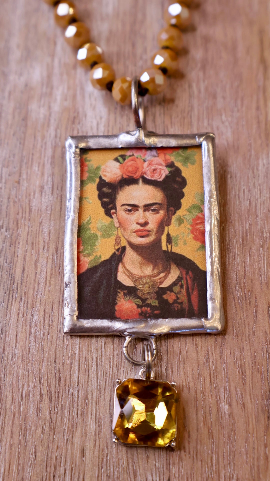 Frida with Crystal Necklace