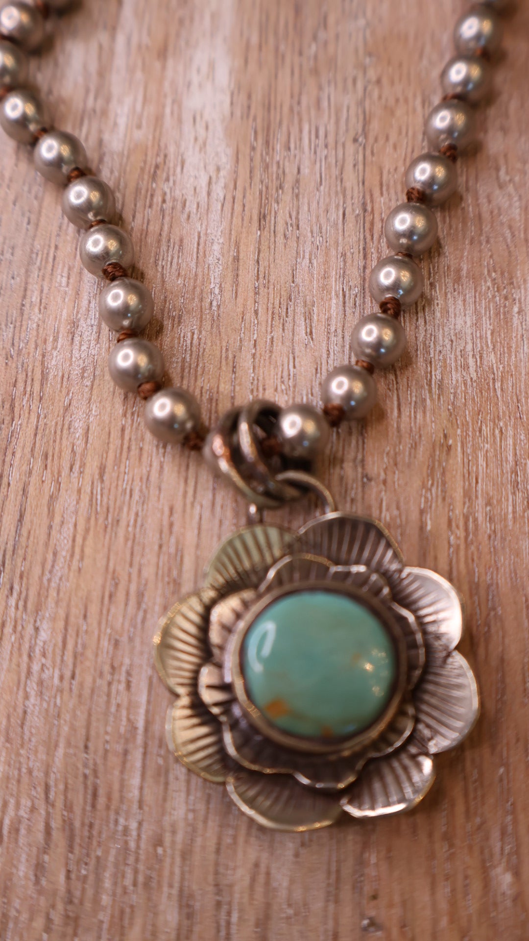 Turquoise Flower Necklace