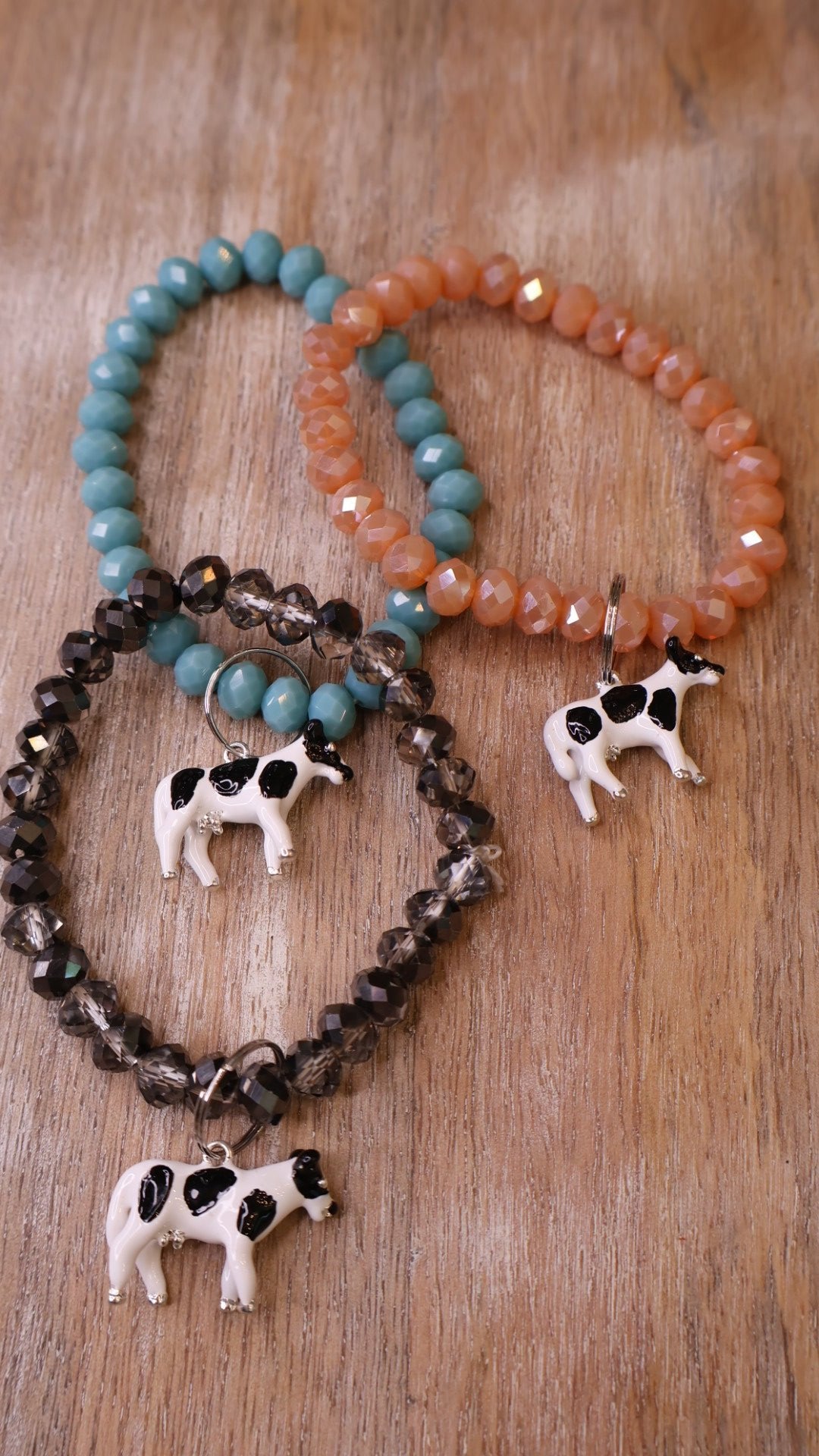 Enamel Cow Bracelet