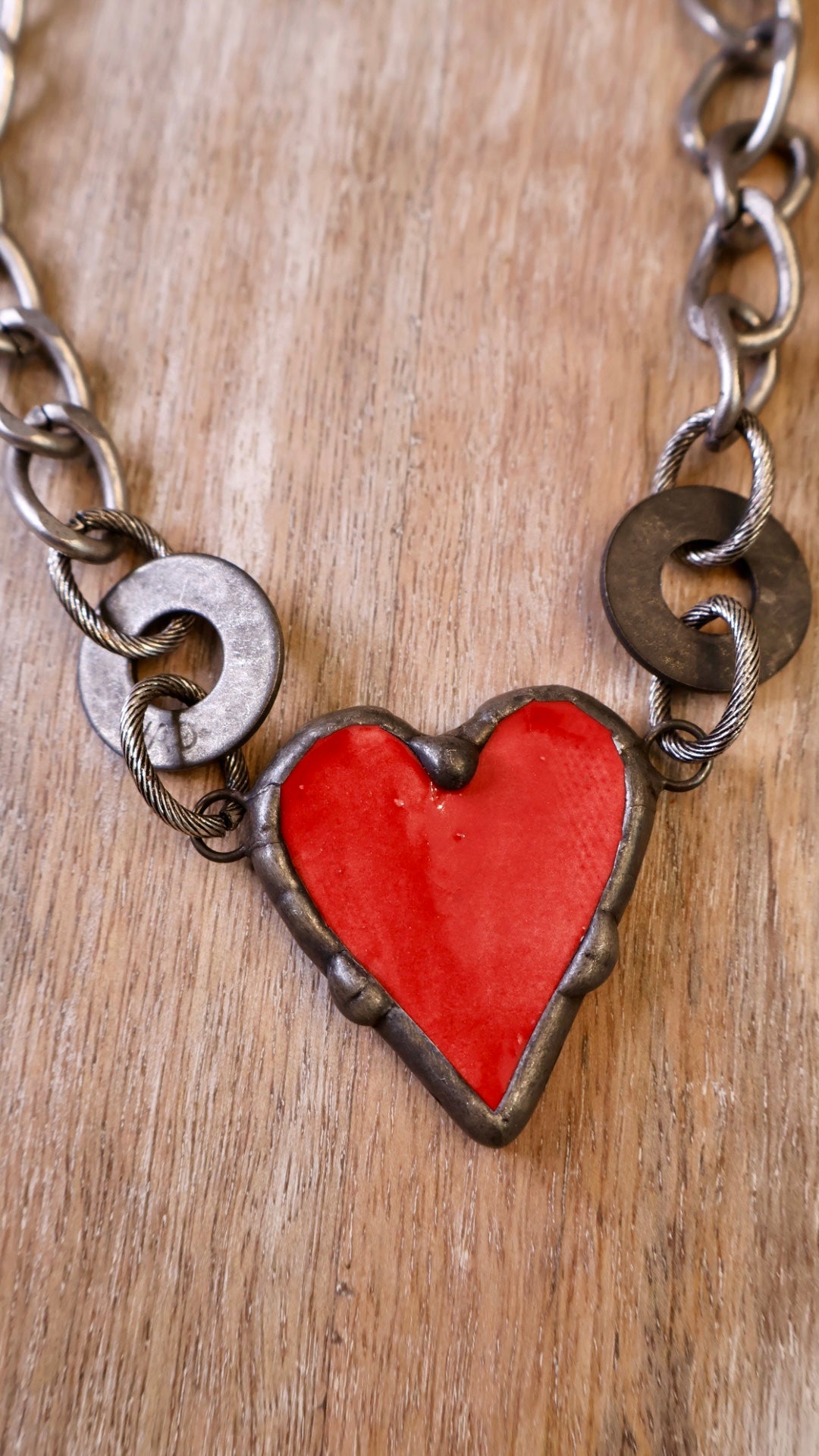 Ceramic Heart Necklace