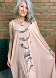 Phases of the Moon Pink Cami Dress  ONE SIZE