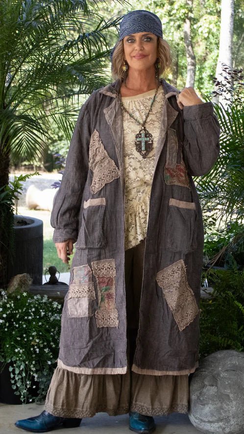 Patch Things Up Duster - Vintage Vault Boutique