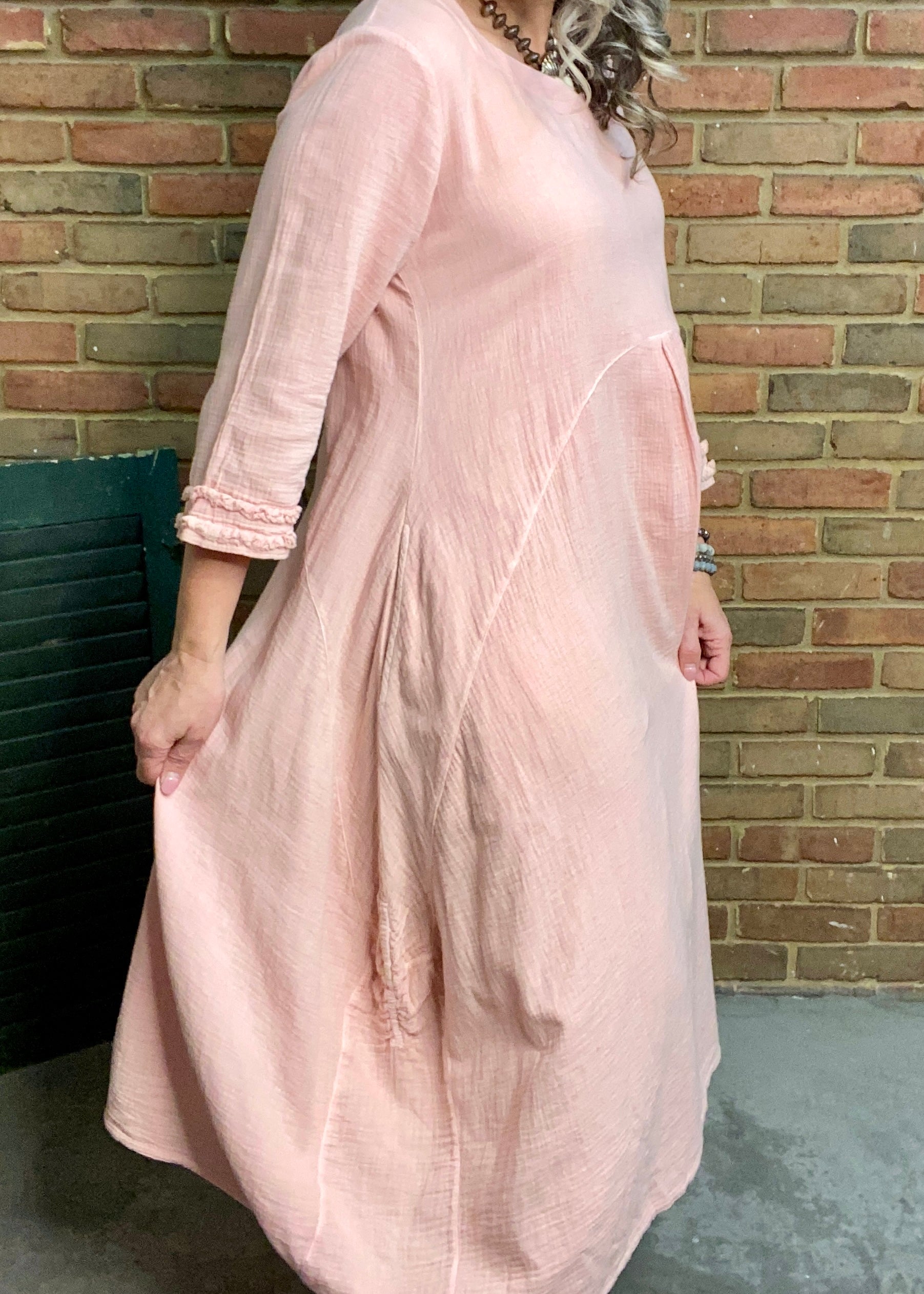 Penny Pink Gauze Dress  