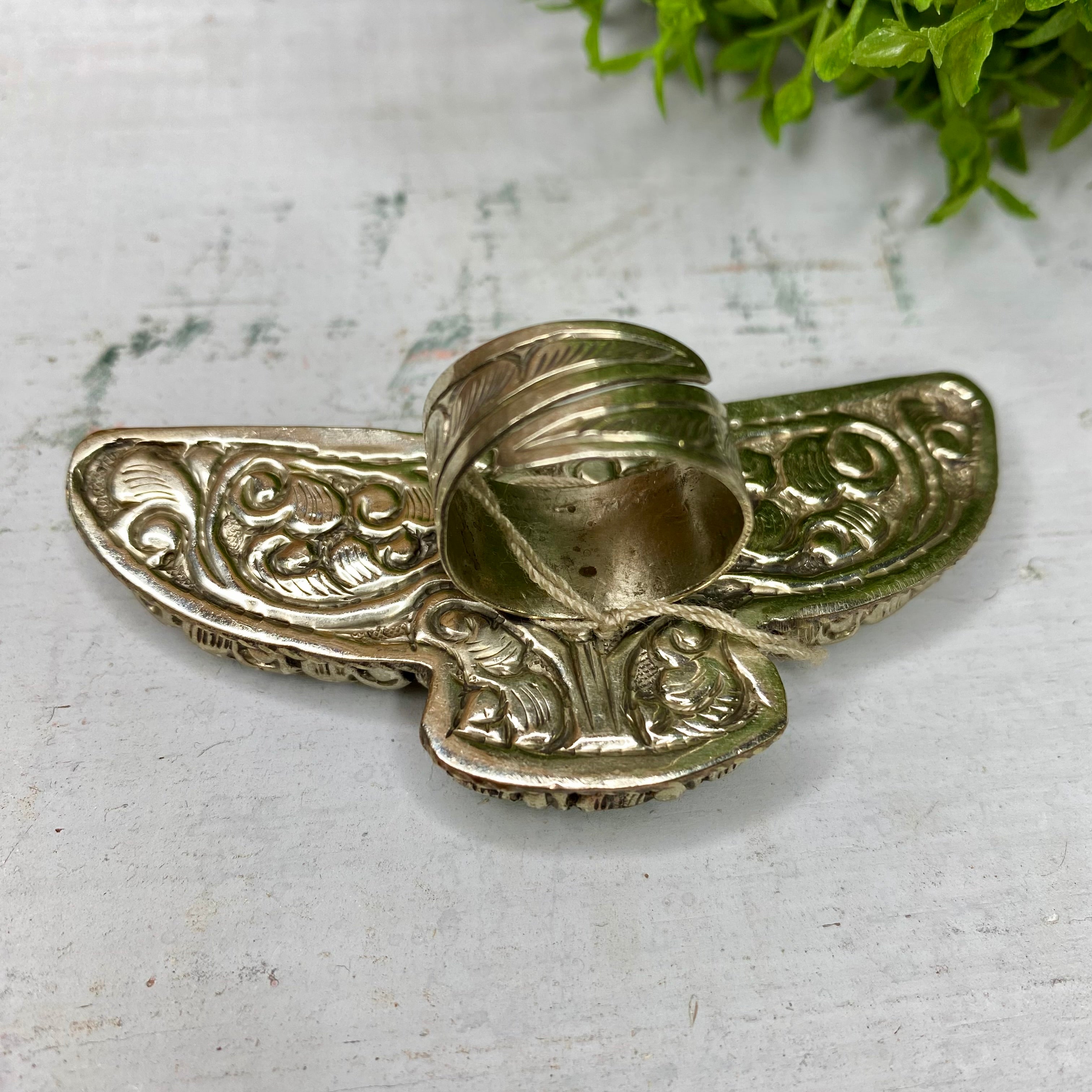 Carved Bone Eagle Ring