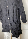 Hilda Black Button-Up Shirt #015