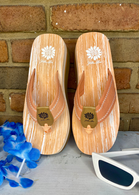 Coral Tie-Dye Kartini Flatform Sandal
