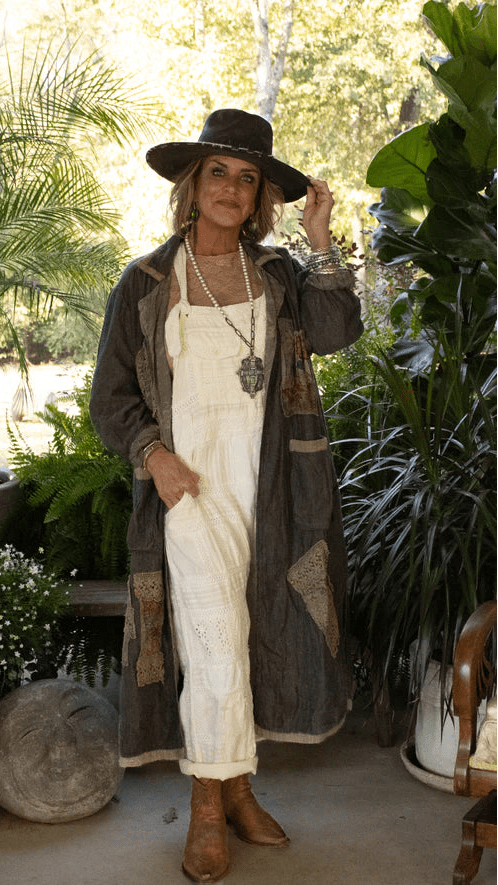 Patch Things Up Duster - Vintage Vault Boutique