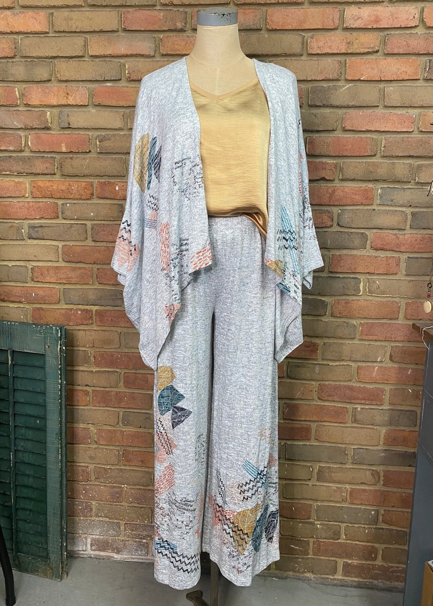 Apricot Wide Leg Palazzo Pant - Vintage Vault Boutique