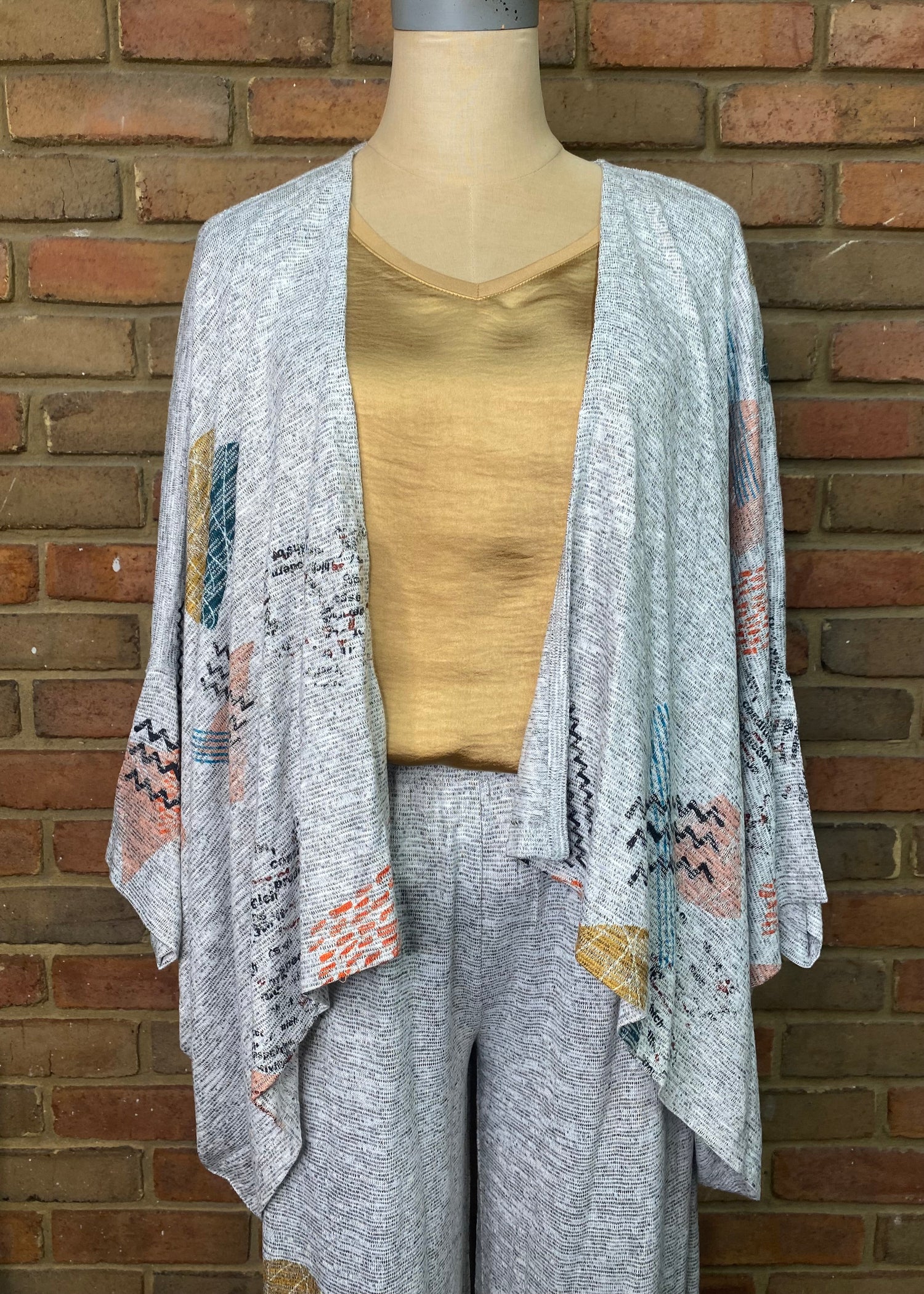 Apricot Drop Shoulder Cardigan 