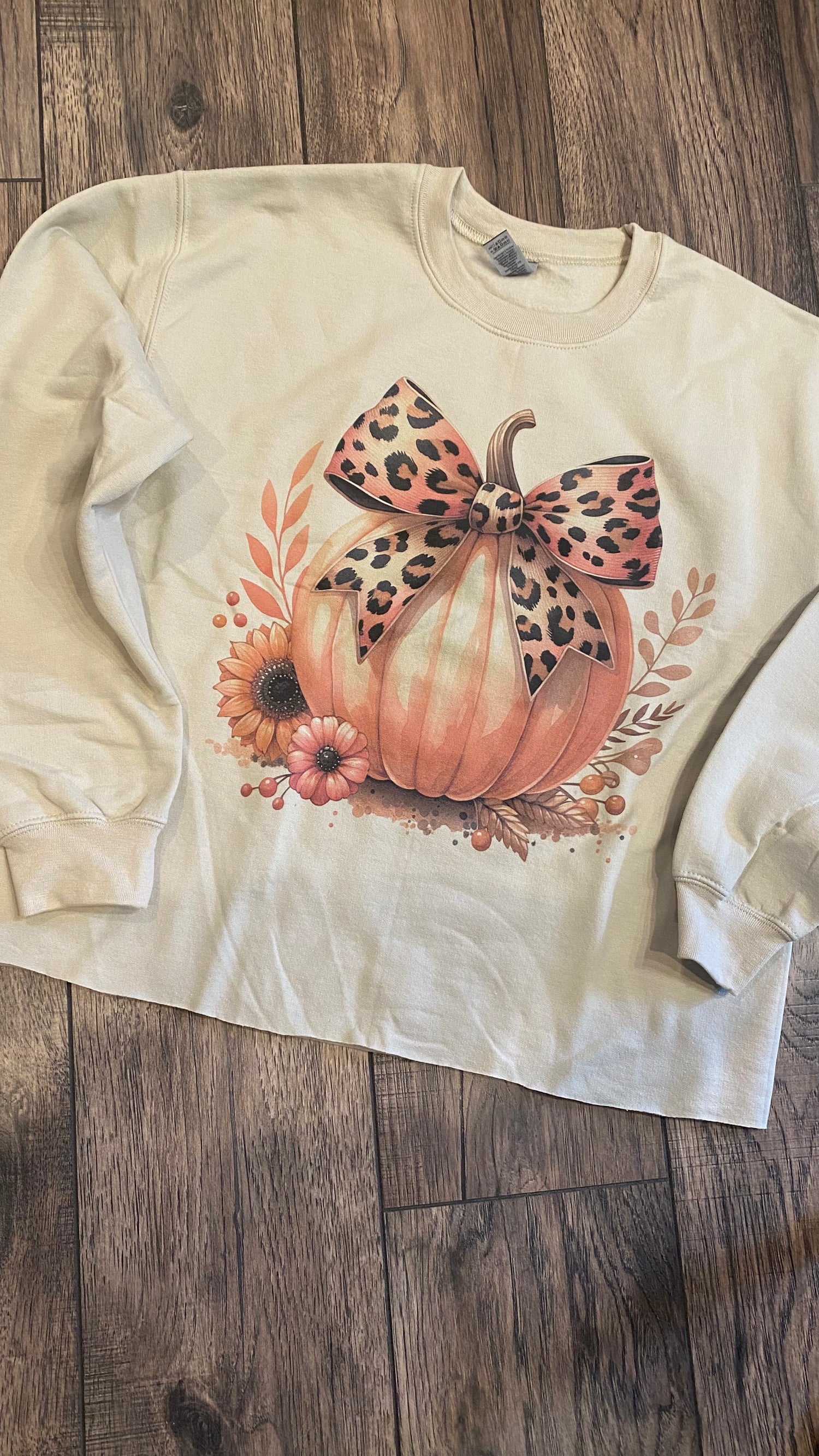 Pumpkin with Bow Sweatshirt