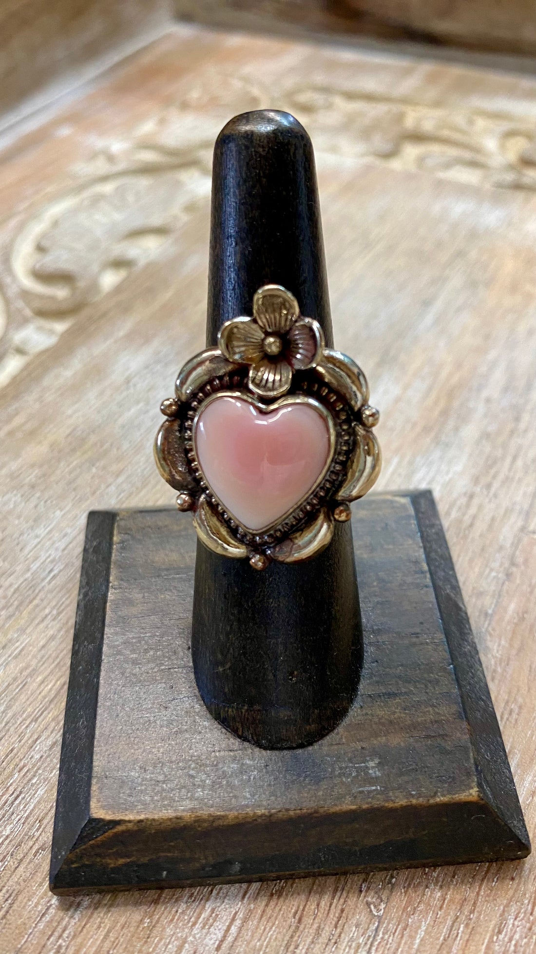 Small Pink Heart Ring