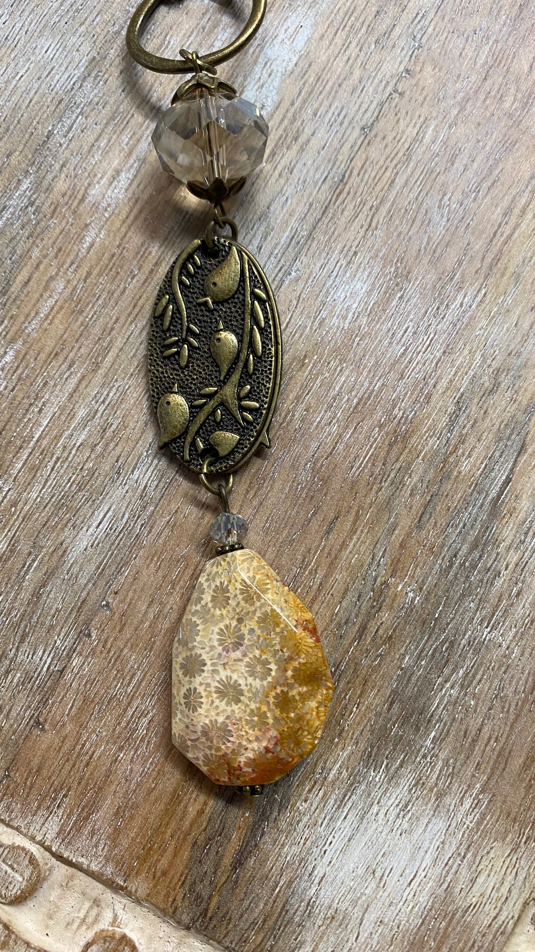 Yellow Jasper Drop Necklace