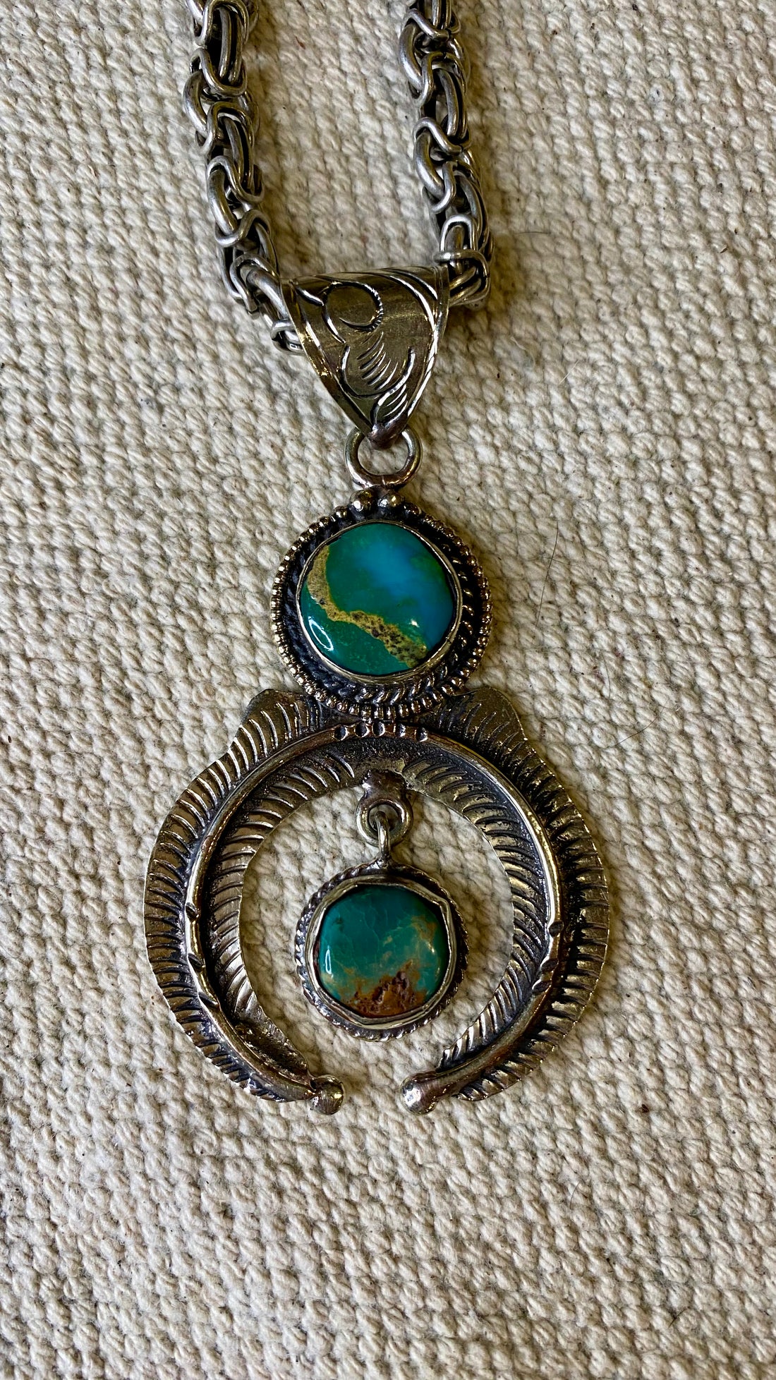 OFK Silver and Turquoise N197