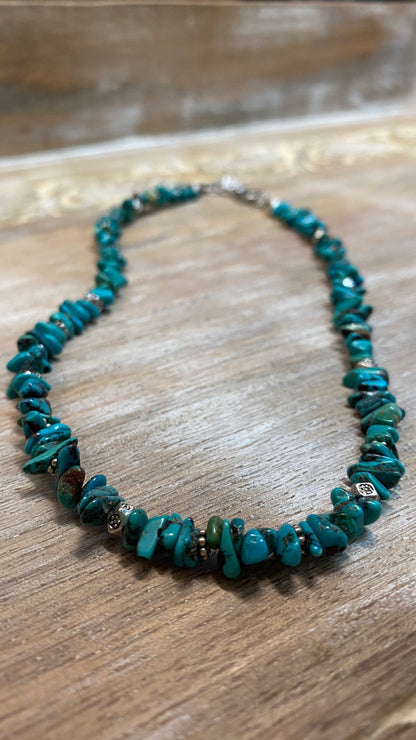 Simple Turquoise Choker Necklace