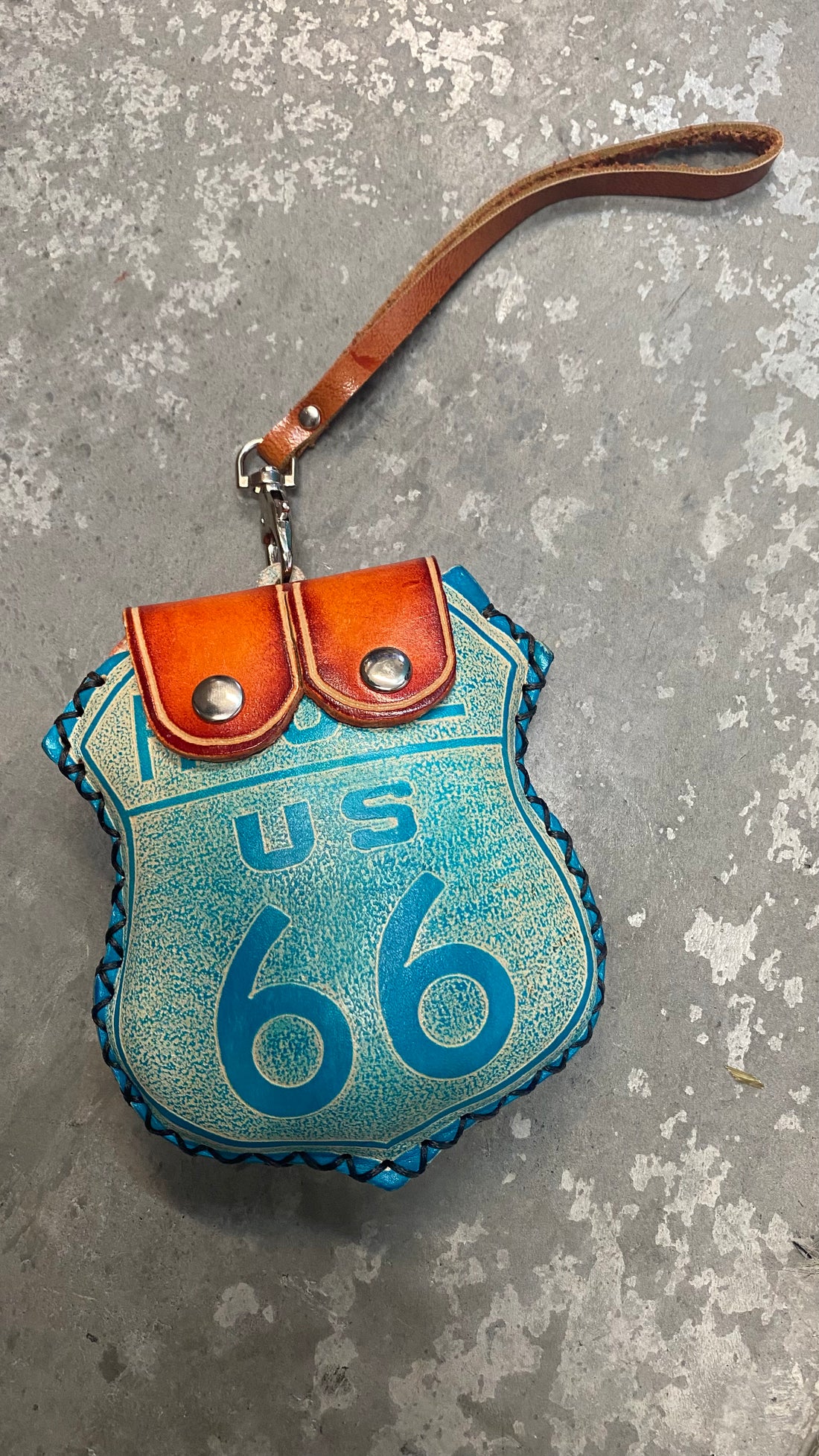 Route 66 Coin Purse Wristlet 