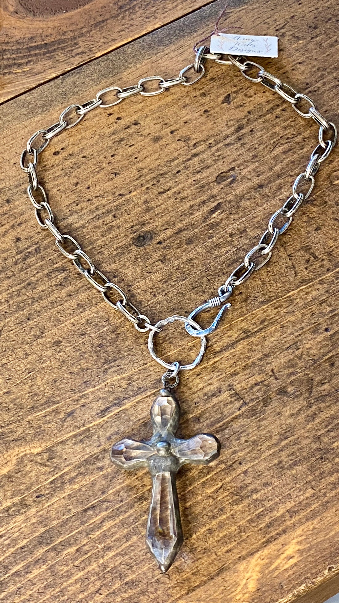 Nashville Crystal Cross Necklace