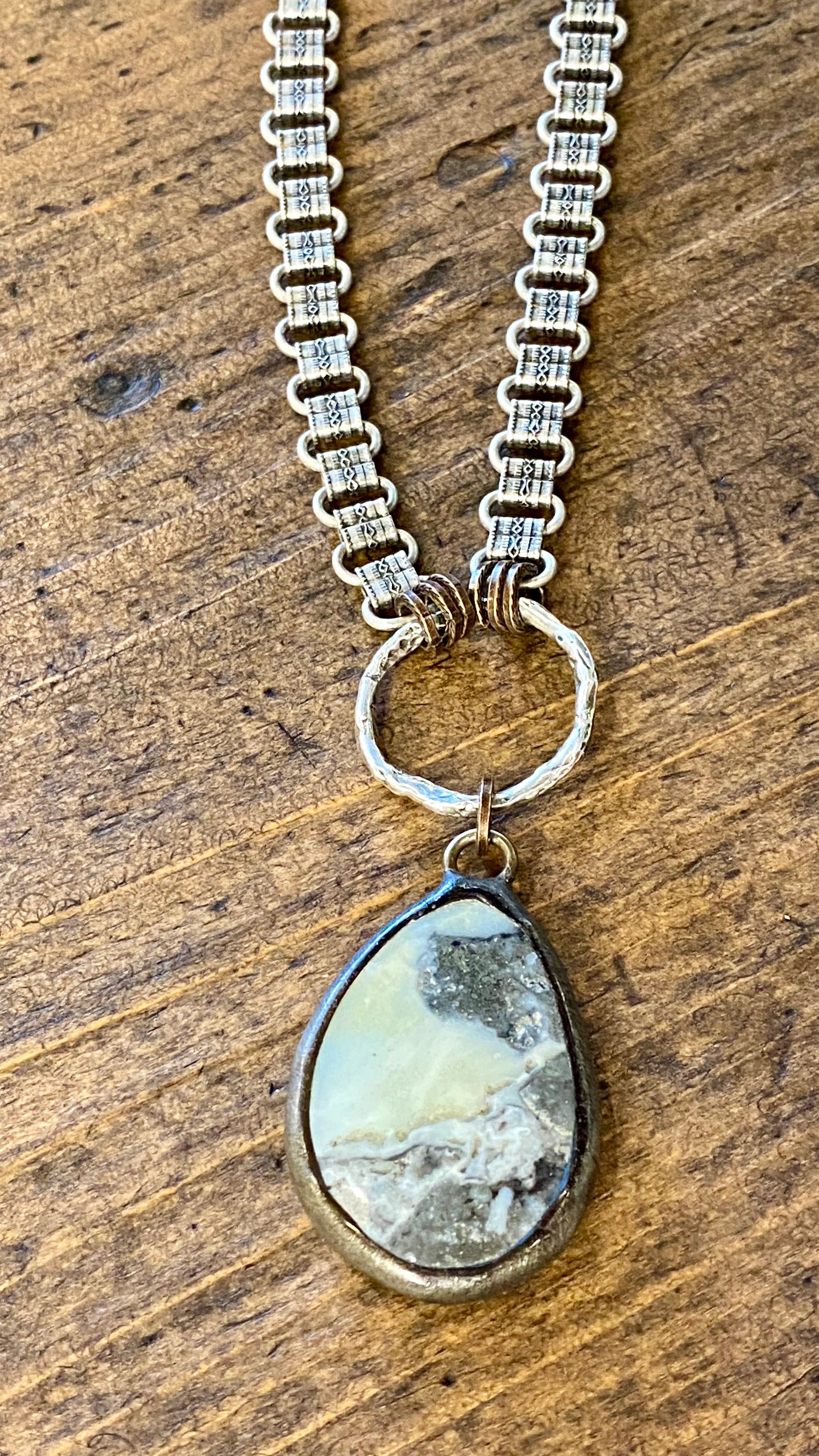 Traveling Riverside Blues Sterling Necklace