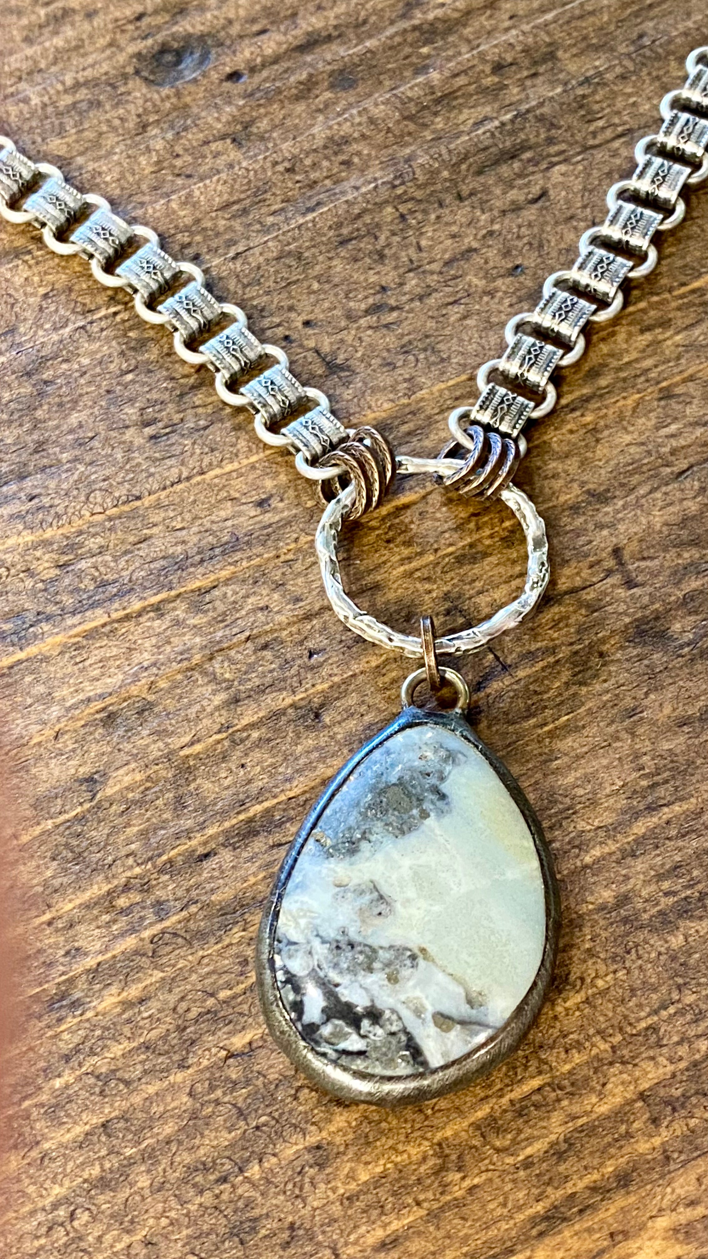 Traveling Riverside Blues Sterling Necklace