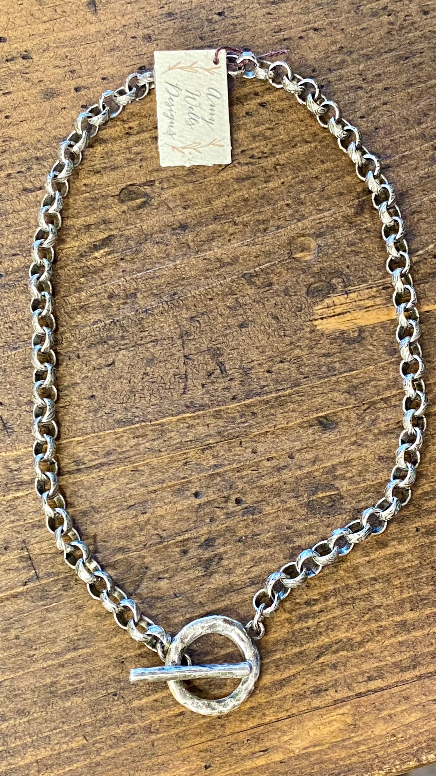 Brass in Pocket Pewter Necklace