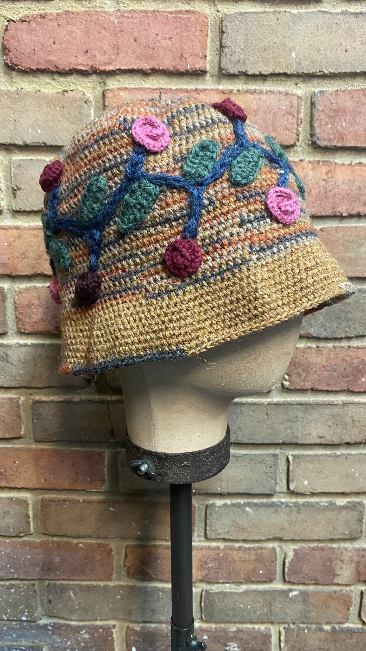 Variegated and Flower Vine Bucket Hat